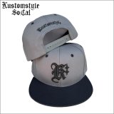 KustomStyle カスタムスタイル K DIA スナップバックCAP BLACK/CHARCOAL GRAY