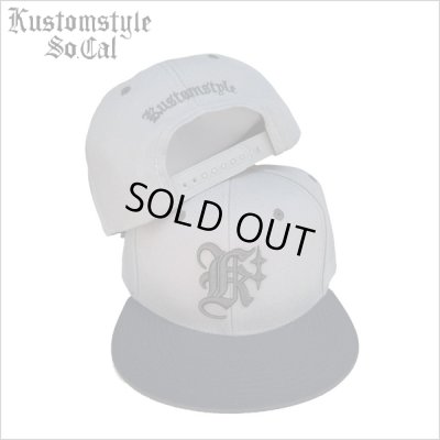 画像1: KustomStyle カスタムスタイル K DIA スナップバックCAP BLACK/CHARCOAL GRAY