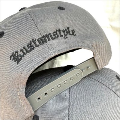 画像3: KustomStyle カスタムスタイル K DIA スナップバックCAP BLACK/CHARCOAL GRAY