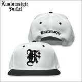KustomStyle カスタムスタイル K DIA スナップバックCAP BLACK/WHITE