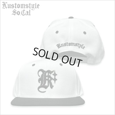画像1: KustomStyle カスタムスタイル K DIA スナップバックCAP BLACK/WHITE