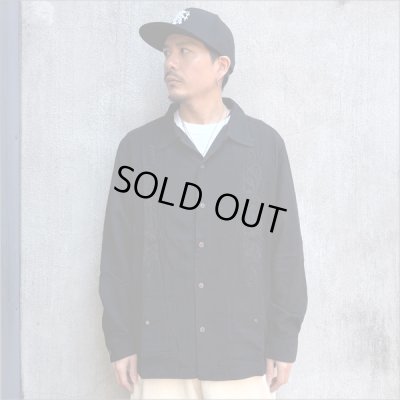 画像3: 【送料無料】KustomStyle カスタムスタイル LONGROOF L/Sキューバシャツ BLACK