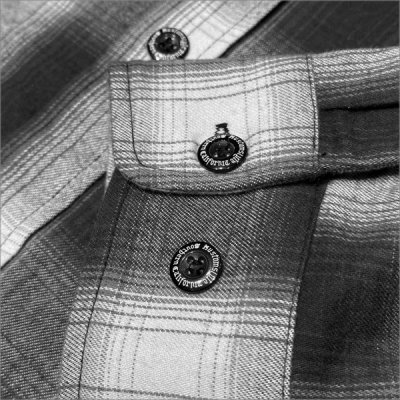 画像5: 【送料無料】KustomStyle カスタムスタイル ROOTED IN THE STREETS L/Sチェックシャツ WHITE