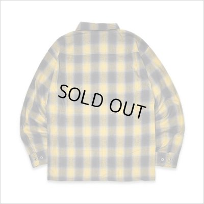 画像2: 【送料無料】KustomStyle カスタムスタイル ROOTED IN THE STREETS L/Sチェックシャツ YELLOW