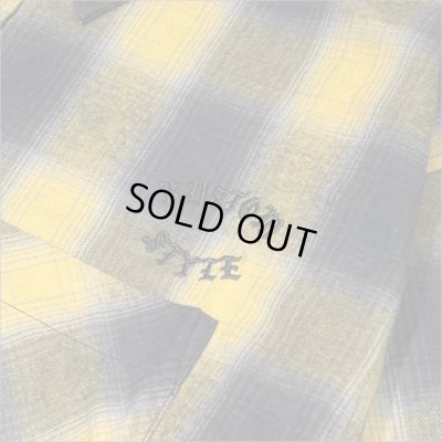 画像4: 【送料無料】KustomStyle カスタムスタイル ROOTED IN THE STREETS L/Sチェックシャツ YELLOW