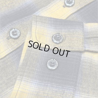 画像5: 【送料無料】KustomStyle カスタムスタイル ROOTED IN THE STREETS L/Sチェックシャツ YELLOW