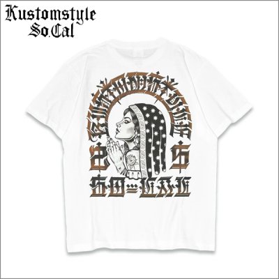 画像1: KustomStyle カスタムスタイル SIDEFACE Tシャツ WHITE