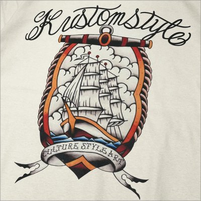 画像4: KustomStyle カスタムスタイル SHIP Tシャツ CREAM