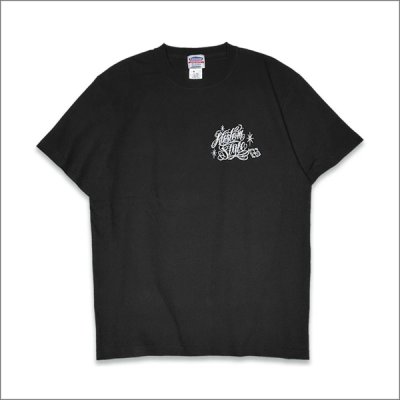 画像2: KustomStyle カスタムスタイル SKULL ROSE PRAYING HANDS Tシャツ BLACK