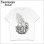 画像1: KustomStyle カスタムスタイル SKULL ROSE PRAYING HANDS Tシャツ WHITE (1)