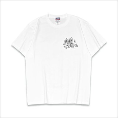 画像2: KustomStyle カスタムスタイル SKULL ROSE PRAYING HANDS Tシャツ WHITE