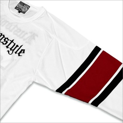 画像6: 【送料無料】KustomStyle カスタムスタイル 25TH BANDANA メッシュ ホッケージャージー WHITE	