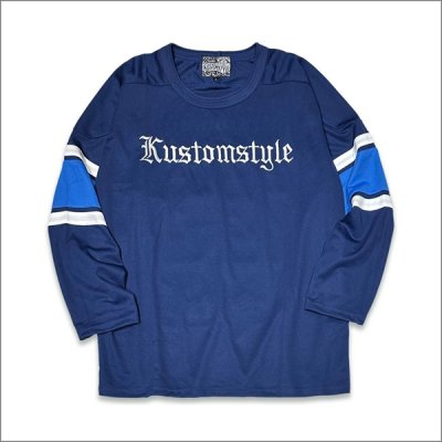 画像2: 【送料無料】KustomStyle カスタムスタイル 25TH BANDANA メッシュ ホッケージャージー NAVY	