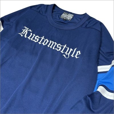 画像5: 【送料無料】KustomStyle カスタムスタイル 25TH BANDANA メッシュ ホッケージャージー NAVY	