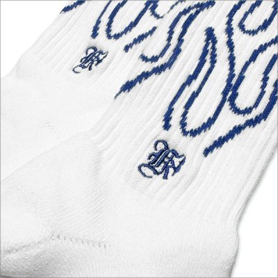 画像4: KustomStyle カスタムスタイル FLAMES SOCKS WHITE