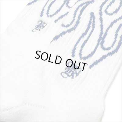 画像4: KustomStyle カスタムスタイル FLAMES SOCKS WHITE