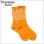 画像1: KustomStyle カスタムスタイル FLAMES SOCKS ORANGE (1)