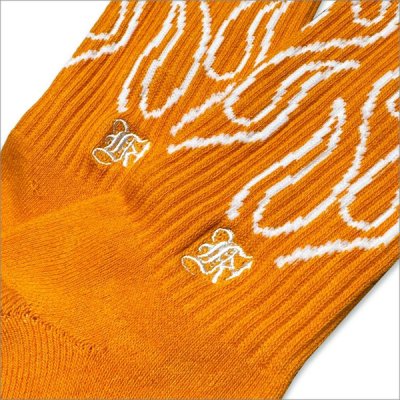 画像4: KustomStyle カスタムスタイル FLAMES SOCKS ORANGE