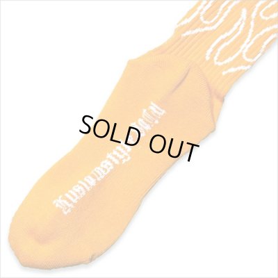 画像5: KustomStyle カスタムスタイル FLAMES SOCKS ORANGE