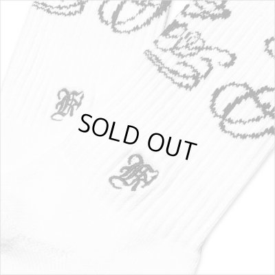 画像3: KustomStyle カスタムスタイル NORM LOGO SOCKS WHITE