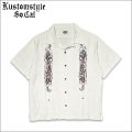 【送料無料】KustomStyle カスタムスタイル LONGROOF S/S キューバシャツ OFF WHITE