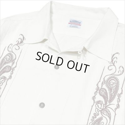 画像4: 【送料無料】KustomStyle カスタムスタイル LONGROOF S/S キューバシャツ OFF WHITE