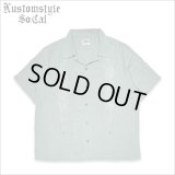 【送料無料】KustomStyle カスタムスタイル LONGROOF S/S キューバシャツ GREEN