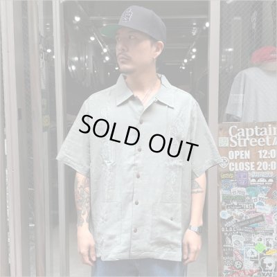 画像3: 【送料無料】KustomStyle カスタムスタイル LONGROOF S/S キューバシャツ GREEN