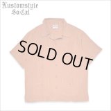【送料無料】KustomStyle カスタムスタイル LONGROOF S/S キューバシャツ BURNT ORANGE