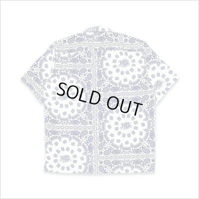 画像2: 【送料無料】KustomStyle カスタムスタイル NORM BANDANA S/S オープンカラーシャツ WHITE