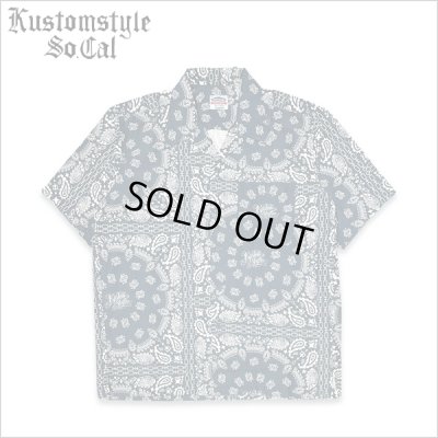 画像1: 【送料無料】KustomStyle カスタムスタイル NORM BANDANA S/S オープンカラーシャツ NAVY