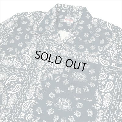 画像4: 【送料無料】KustomStyle カスタムスタイル NORM BANDANA S/S オープンカラーシャツ NAVY