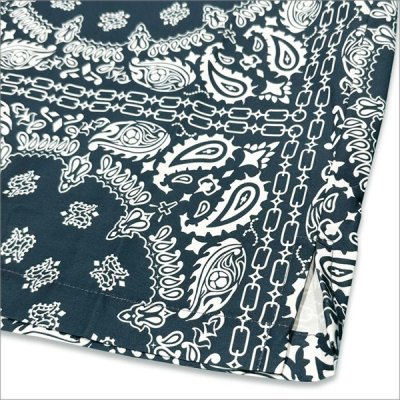 画像6: 【送料無料】KustomStyle カスタムスタイル NORM BANDANA S/S オープンカラーシャツ NAVY
