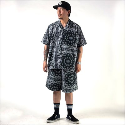 画像3: 【送料無料】KustomStyle カスタムスタイル NORM BANDANA ボードショーツ BLACK