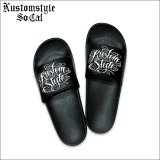 KustomStyle カスタムスタイル NORM MAKE IT RAIN サンダル BLACK