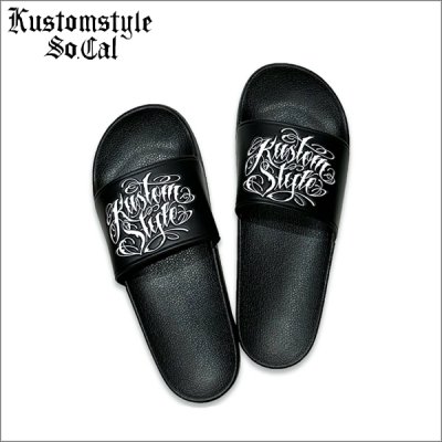 画像1: KustomStyle カスタムスタイル NORM MAKE IT RAIN サンダル BLACK