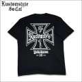 KustomStyle カスタムスタイル IRON CROSS 25th Tシャツ BLACK