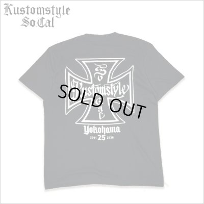 画像1: KustomStyle カスタムスタイル IRON CROSS 25th Tシャツ BLACK