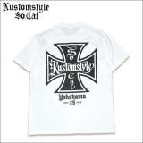 KustomStyle カスタムスタイル IRON CROSS 25th Tシャツ WHITE