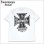 画像1: KustomStyle カスタムスタイル IRON CROSS 25th Tシャツ WHITE (1)
