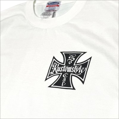 画像5: KustomStyle カスタムスタイル IRON CROSS 25th Tシャツ WHITE