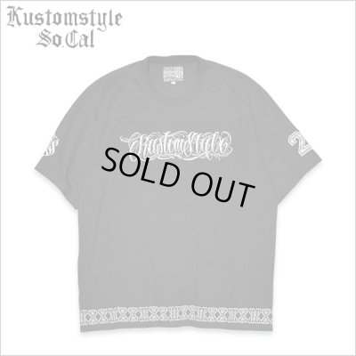 画像1: 【送料無料】KustomStyle カスタムスタイル FUCKIN' SCRIPT- FOOTBALL JERSEY BLACK