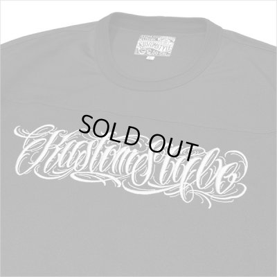 画像4: 【送料無料】KustomStyle カスタムスタイル FUCKIN' SCRIPT- FOOTBALL JERSEY BLACK