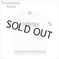 【送料無料】KustomStyle カスタムスタイル FUCKIN' SCRIPT- FOOTBALL JERSEY WHITE
