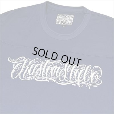 画像4: 【送料無料】KustomStyle カスタムスタイル FUCKIN' SCRIPT- FOOTBALL JERSEY NAVY
