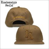 KustomStyle カスタムスタイル LA-BANDANA スナップバックCAP COYOTE