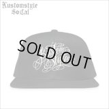 KustomStyle カスタムスタイル NORM LOGO スナップバックCAP BLACK