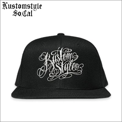 画像1: KustomStyle カスタムスタイル NORM LOGO スナップバックCAP BLACK