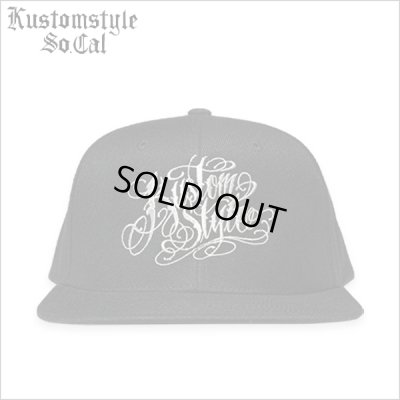 画像1: KustomStyle カスタムスタイル NORM LOGO スナップバックCAP BLACK