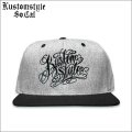 KustomStyle カスタムスタイル NORM LOGO スナップバックCAP BLACK/H.GRAY